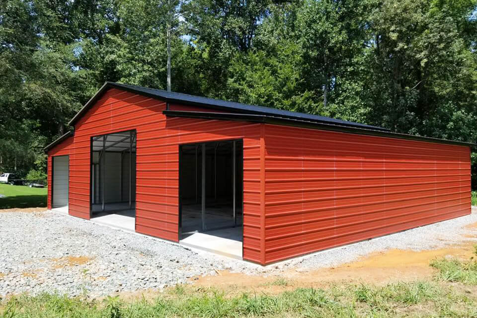 The California Steel Pole Barn 44x40 Big Buildings Direct