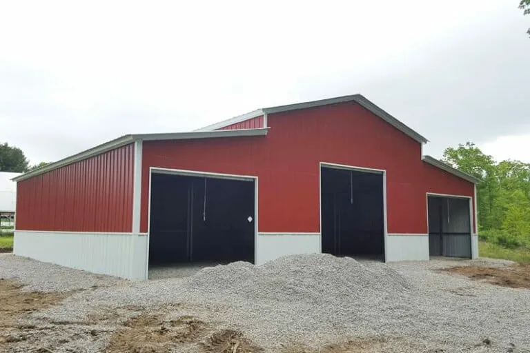 Mower Steel Barn 48x45 - Big Buildings Direct